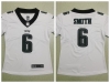 Women's Philadelphia Eagles #6 DeVonta Smith White Vapor Limited Jersey