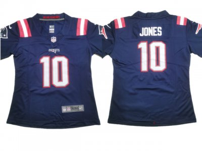 Women's New England Patriots #10 Mac Jones Navy Vapor Limited Jersey