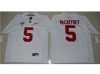 NCAA Stanford Cardinals #5 Christian McCaffrey White College Football Jersey