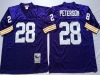 Minnesota Vikings #28 Adrian Peterson Throwback Purple Jersey