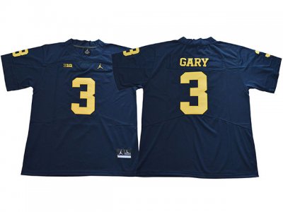 NCAA Michigan Wolverines #3 Rashan Gary Navy College Football Jersey