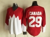 1972 Summit Series Team Canada #29 Ken Dryden CCM Vintage Red Hockey Jersey