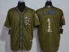 St. Louis Cardinals #1 Ozzie Smith Army Green Cool Base Jersey