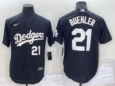 Los Angeles Dodgers #21 Walker Buehler Black Turn Back The Clock Jersey