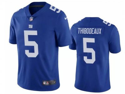 Youth New York Giants #5 Kayvon Thibodeaux Blue Vapor Limited Jersey