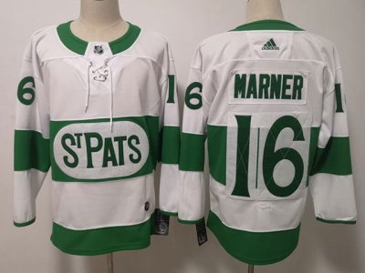 Toronto Maple Leafs #16 Mitchell Marner White 2019 St.Patrick's Day Jersey