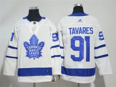 Toronto Maple Leafs #91 John Tavares White Jersey