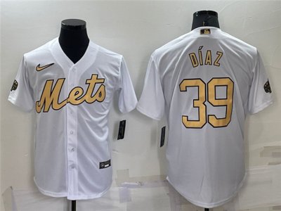 New York Mets #39 Edwin Diaz White 2022 MLB All-Star Game Cool Base Jersey