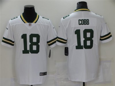 Green Bay Packers #18 Randall Cobb White Vapor Limited Jersey