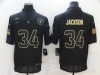 Las Vegas Raiders #34 Bo Jackson 2020 Black Salute To Service Limited Jersey