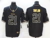 Washington Redskins #21 Sean Taylor Black Gold Vapor Limited Jersey