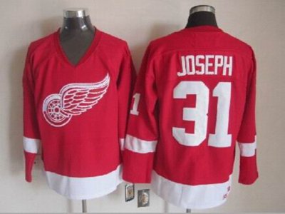 Detroit Red Wings #31 Curtis Joseph 2002 CCM Vintage Red Jersey