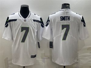 Seattle Seahawks #7 Geno Smith White Vapor Limited Jersey
