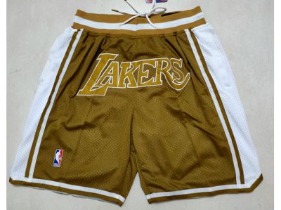 Los Angeles Lakers Just Don Lakers Brown Basketball Shorts