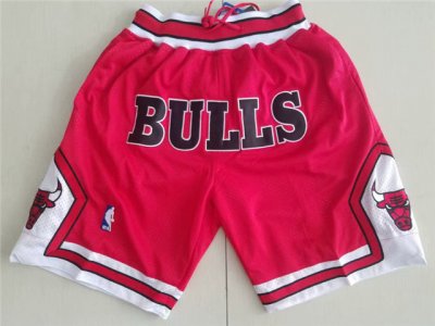 Chicago Bulls Just Don Bulls Red Basketball Shorts