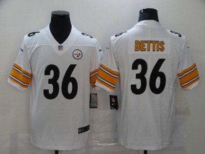 Pittsburgh Steelers #36 Jerome Bettis White Vapor Limited Jersey