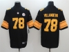 Pittsburgh Steelers #78 Alejandro Villanueva Black Color Rush Limited Jersey