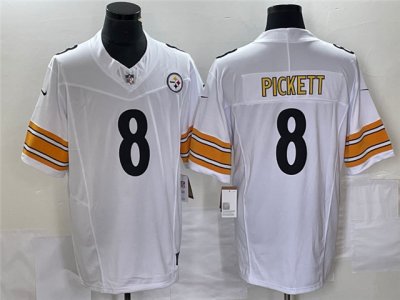 Pittsburgh Steelers #8 Kenny Pickett White Vapor F.U.S.E. Limited Jersey