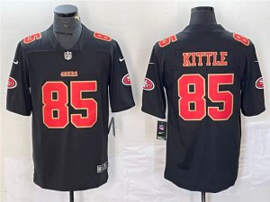 San Francisco 49ers #85 George Kittle Carbon Black Fashion Limited Jersey