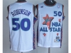 1995 NBA All-Star Game Western Conference #50 David Robinson White Hardwood Classic Jersey