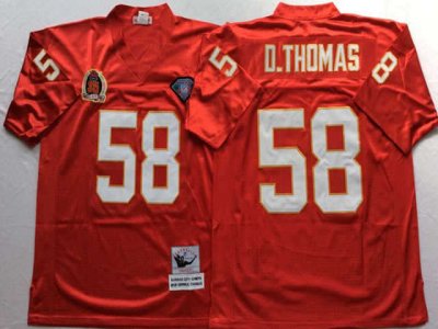 Kansas City Chiefs #58 Derrick Thomas Throwback Red Jersey