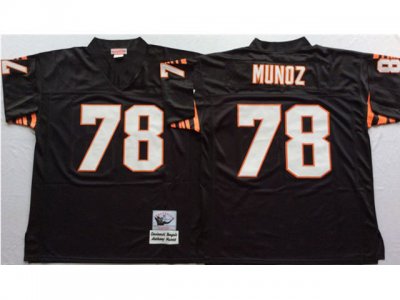Cincinnati Bengals #78 Anthony Munoz 1989 Throwback Black Jersey