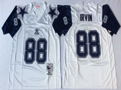 Dallas Cowboys #88 Michael Irving 1995 Throwback White Jersey