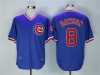Chicago Cubs #8 Andre Dawson 1987 Throwback Blue Jersey