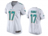 Womens Miami Dolphins #17 Jaylen Waddle White Vapor Limited Jersey