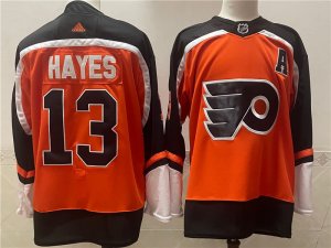 Philadelphia Flyers #13 Kevin Hayes Orange 2021 Reverse Retro Jersey