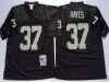 Oakland Raiders #37 Lester Hayes Throwback Black Jersey