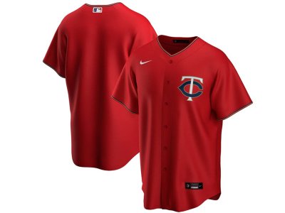 Minnesota Twins Custom #00 Alternate Red Cool Base Jersey