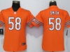 Women's Chicago Bears #58 Roquan Smith Orange Vapor Limited Jersey