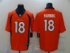 Denver Broncos #18 Peyton Manning Orange Vapor Limited Jersey