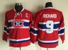 Youth Montreal Canadiens #9 Maurice Richard CCM Vintage Red Jersey