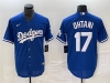 Los Angeles Dodgers #17 Shohei Ohtani Royal Blue Cool Base Jersey