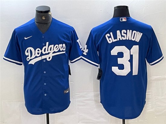 Los Angeles Dodgers #31 Tyler Glasnow Royal Blue Jersey