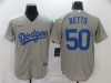 Los Angeles Dodgers #50 Mookie Betts Alternate Gary 2020 Cool Base Jersey