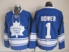 Toronto Maple Leafs #1 Johnny Bower 1967 CCM Vintage Blue Jersey