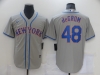 New York Mets #48 Jacob deGrom Gray Cool Base Jersey