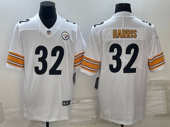 Pittsburgh Steelers #32 Franco Harris White Vapor Limited Jersey