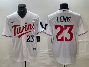 Minnesota Twins #23 Royce Lewis Home White Limited Jersey