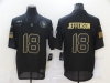Minnesota Vikings #18 Justin Jefferson 2020 Black Salute To Service Limited Jersey