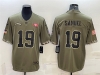 San Francisco 49ers #19 Deebo Samuel 2022 Olive Salute To Service Limited Jersey