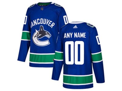 Vancouver Canucks Custom #00 Home Blue Jersey