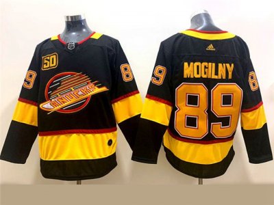 Vancouver Canucks #89 Alexander Mogilny Black 50th Anniversary Jersey