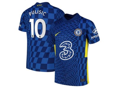 Club Chelsea #10 Pulisic Home Blue 2021/22 Soccer Jersey