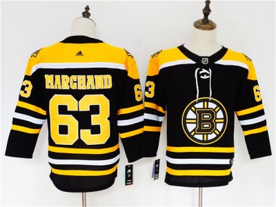 Youth Boston Bruins #63 Brad Marchand Black Jersey