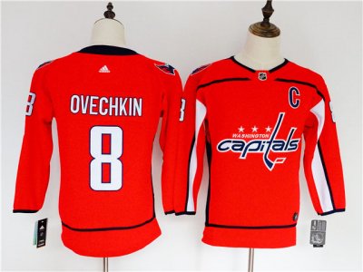 Women's Washington Capitals #8 Alexander Ovechkin Red Jersey