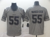 Dallas Cowboys #55 Leighton Vander Esch Gray Gridiron Gray Vapor Untouchable Limited Jersey